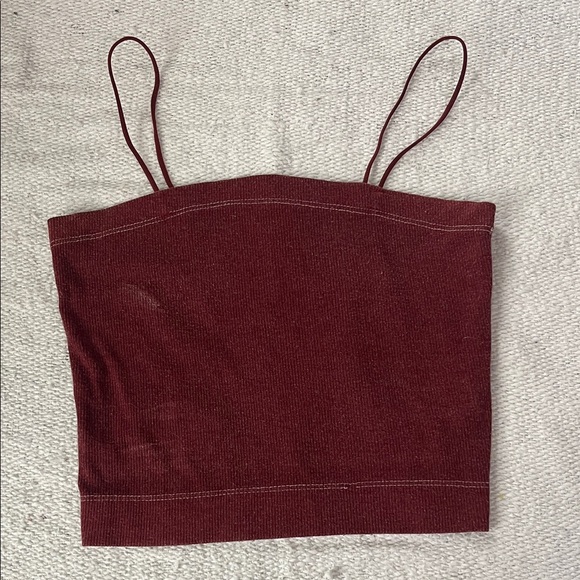 American Eagle Outfitters Maroon Camisole Top - Picture 1 of 4
